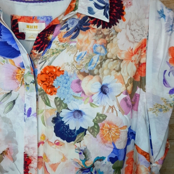 Maeve High-Low Floral Dress, 2X - Picture 8 of 11